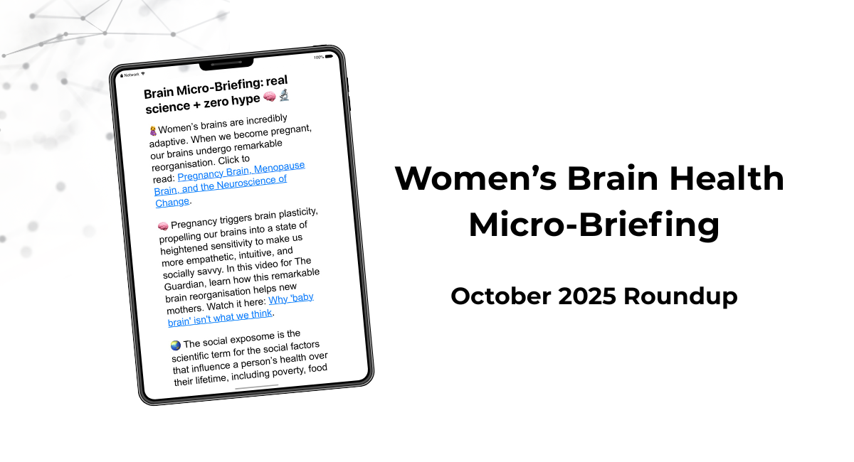 October 2025 Micro Briefing: Women's Brain Health