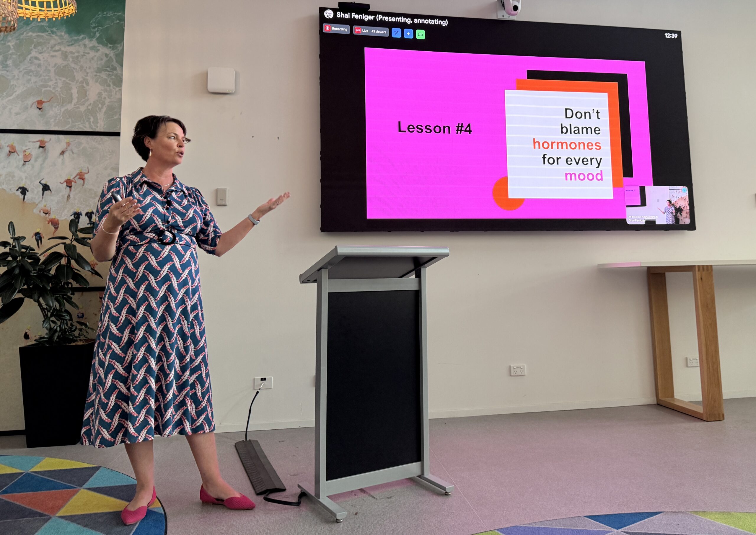 Dr Sarah McKay keynote speaker on women's brain health