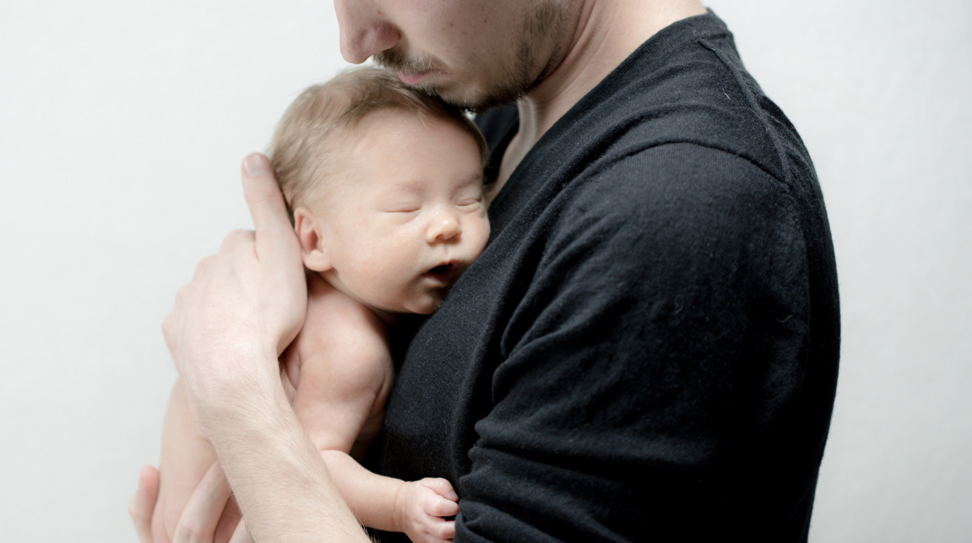Dad and baby and dad brain