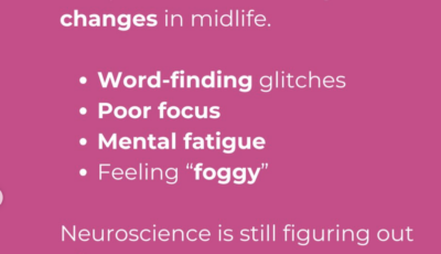 A new way of thinking about menopausal brain fog